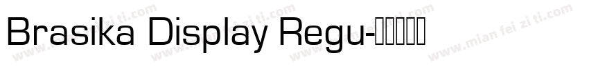 Brasika Display Regu字体转换